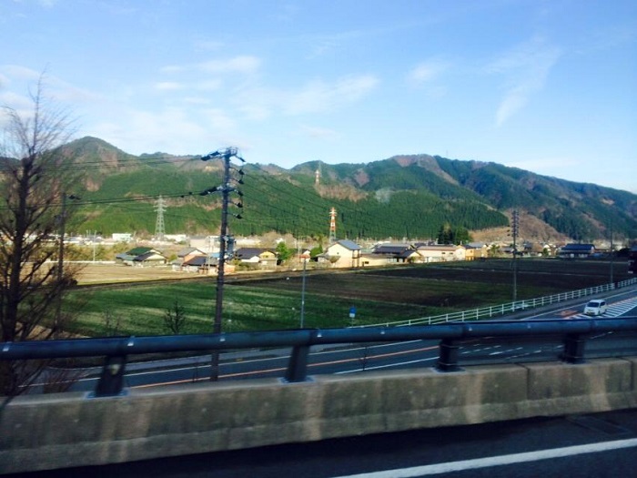 岐阜県の山々の景色