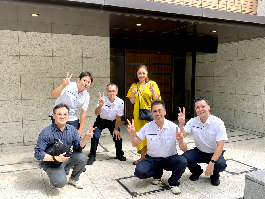 引越保管サービスご利用後の記念写真